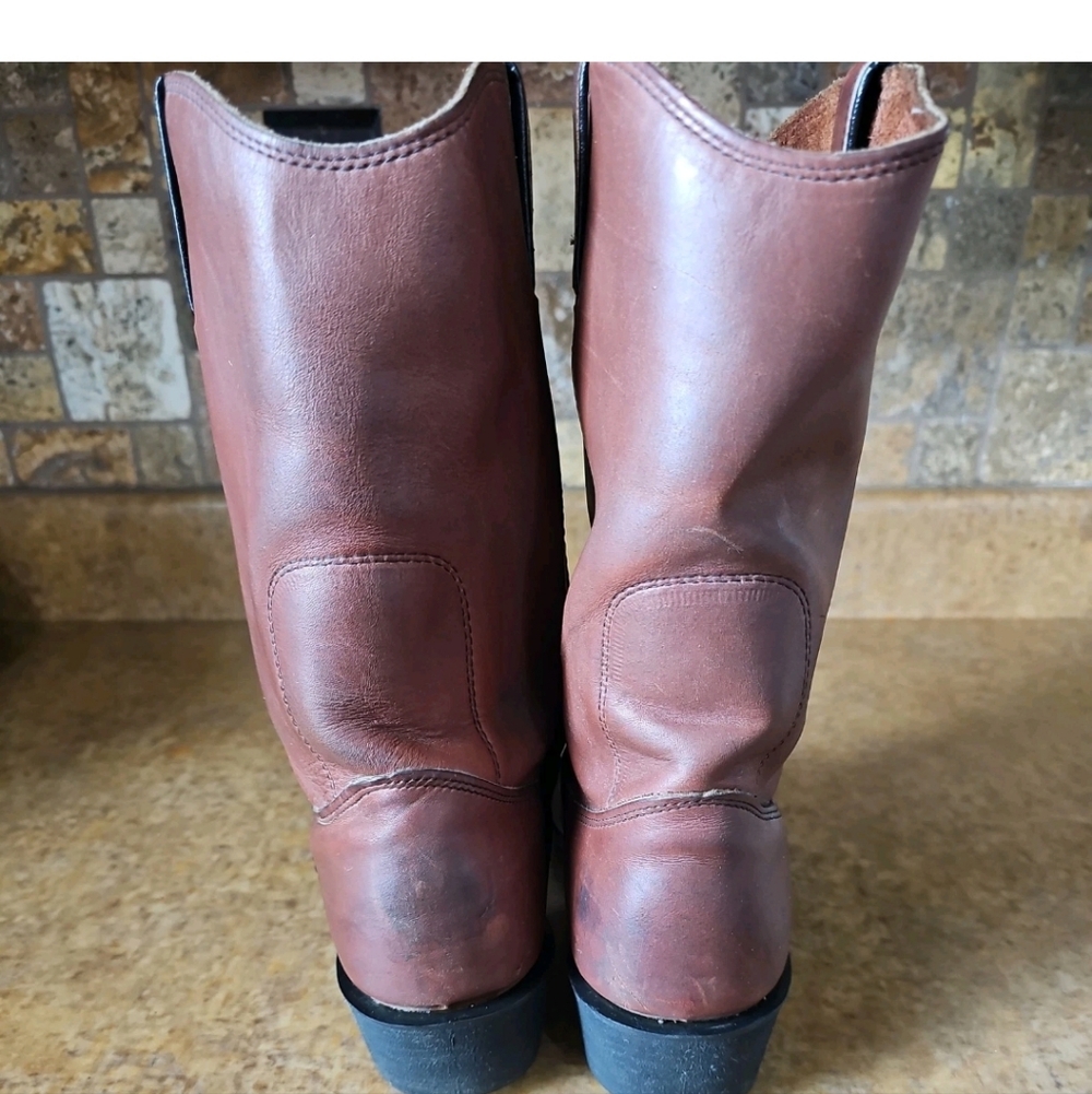 Long Haul Leather Boots Size 10.5M - Picture 6 of 10